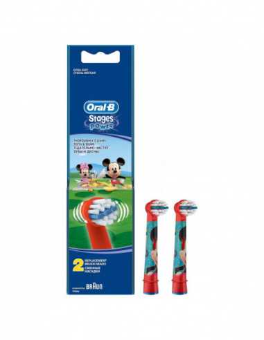 Электрические зубные щётки Acc Electric Toothbrush Braun Extra Soft Kids Mickey 2 pcs