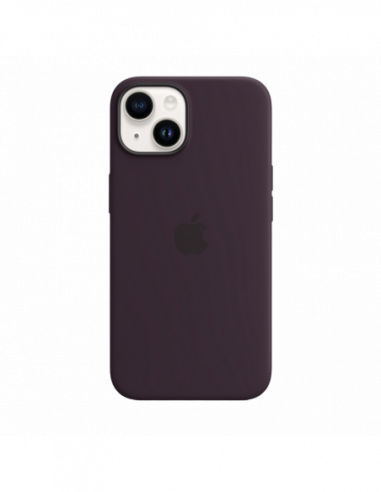 Apple Original iPhone Original iPhone 14 Silicone Case with MagSafe-Elderberry- Model A2910