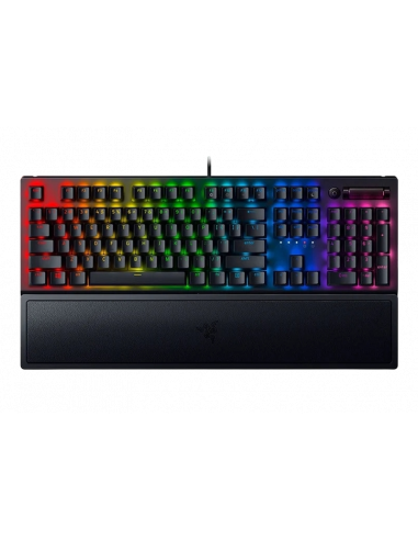 Игровые клавиатуры Razer Gaming Keyboard Razer BlackWidow V3- Mechanical- Wrist rest- Green SW- RGB- US Layout- USB
