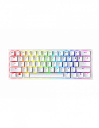 Tastaturi pentru jocuri Razer Gaming Keyboard Razer Huntsman Mini- Optical Red SW- Doubleshot PBT Keycaps-US Layout-USB- White