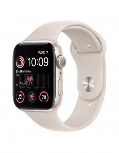 Dispozitive purtabile Apple Apple Watch SE 2 44mm Aluminum Case with Starlight Sport Band- MNJX3 GPS- Starlight