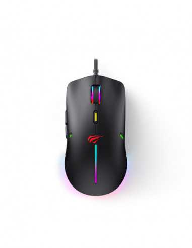 Mouse-uri Havit Gaming Mouse Havit MS1031- 800-7200dpi- 6 buttons- Programmable- RGB- 103g- 1.6m- USB