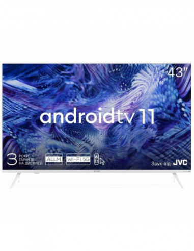 Televizoare 43 LED SMART TV KIVI 43U750NW- Real 4K- 3840x2160- Android TV- White