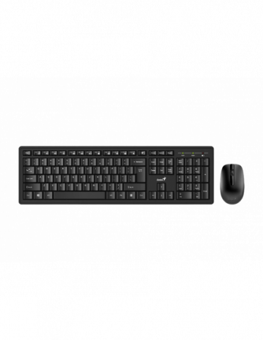 Клавиатуры Genius Wireless Keyboard amp Mouse Genius KM-8200- 12Fn keys- Spill resistant- 1xAAA1xAA- Black