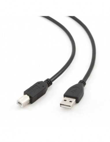 Cabluri USB, periferice Cable USB2.0 - 3m - Cablexpert CCF-USB2-AMBM-10, Premium quality, 3 m, USB 2.0 A-plug B-plug, with Ferri