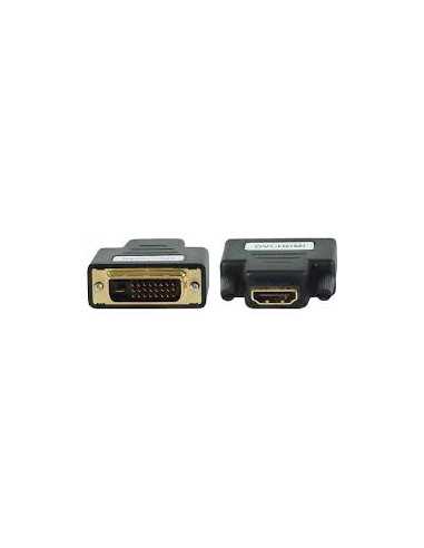 Адаптеры Adapter HDMI-DVI Gembird A-HDMI-DVI-2, HDMI to DVI female-male adapter with gold-plated connectors, bulk