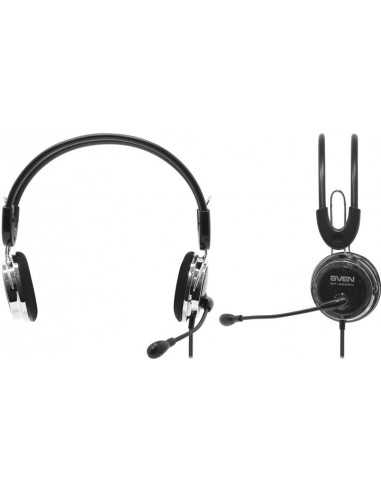 Căști SVEN Căști SVEN SVEN AP-525MV Black, Headphones with microphone, Volume control, 2.2m