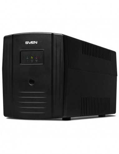 UPS SVEN SVEN Pro 1000 (USB), Line-interactive UPS with AVR, 1000VA 720W, 3x Schuko outlets, 2x7AH, AVR: 175-280V, USB, RJ-45, C