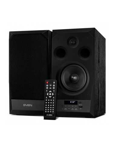 Boxe 2.0 SVEN MC-20 Black, 2.0 2x45W RMS, Bluetooth v. 2.1 +EDR, Digital LED display, FM-tuner, USB flash, SD card, remote con