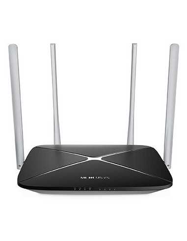 Routere Routere MERCUSYS AC12 AC1200 Dual Band Wireless Router, 867Mbps at 5Ghz + 300Mbps at 2.4Ghz, 802.11acabgn, 1 WAN + 4 LA