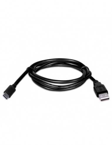 Cabluri USB, periferice Cable USB2.0Type-C - 1m - SVEN USB 2.0 A-typeC, 1m, A-plug to typeC B-plug, Black