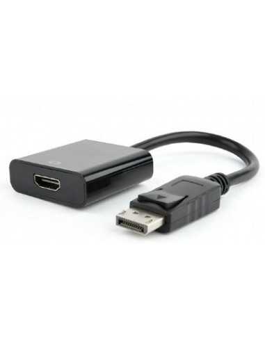 Adaptoare Adapter DP-HDMI - Gembird AB-DPM-HDMIF-002, DisplayPort male to HDMI femaile adapter cable, blister, Black