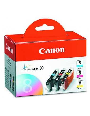 Cartuș de cerneală Canon Ink Cartridge Canon CLI-8 (0621B029) ChromaLife-Set III, cyanmagentayellow for iP3300, 3500, 4200
