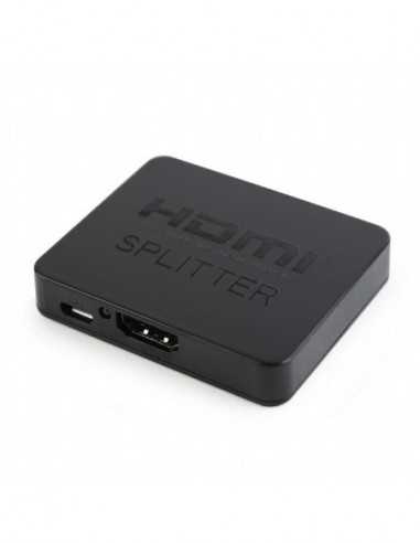 HDMI splitter Splitter HDMI 2 ports - Cablexpert - DSP-2PH4-03, HDMI splitter, 2 ports, 1 input, 2 output HDMI receptacles, 19 p