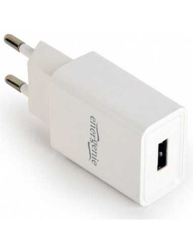 Încărcătoare fără fir Încărcătoare fără fir USB Charger Gembird EG-UC2A-03-W, Universal AC USB charging adapter, 5 V 2 A, Whit