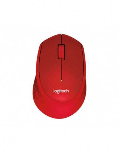 Mouse-uri Logitech Logitech Wireless M330 Silent Plus, Optical Mouse for Notebooks, nano receiver, Red