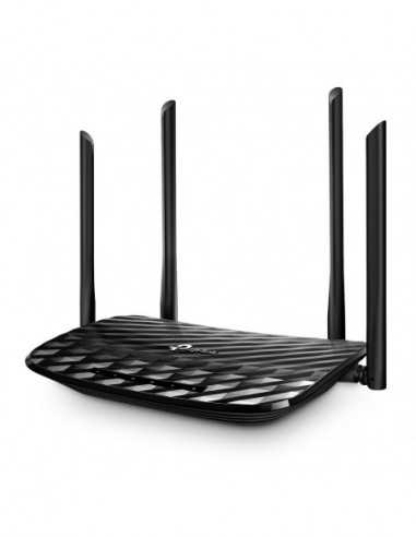 Routere TP-LINK Archer C6 AC1200 Dual Band Wireless Gigabit Router, Atheros, 867Mbps at 5Ghz + 300Mbps at 2.4Ghz, 802.11acabgn