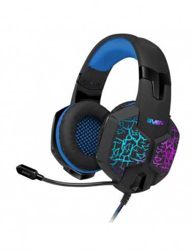 Căști SVEN SVEN AP-U980MV, Gaming Headphones with microphone, sound 7.1, 7 colors dynamic backlight, Non-tangling cable with fab