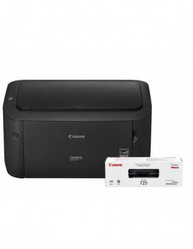 Imprimante laser monocrome pentru consumatori Printer Canon i-Sensys LBP6030 Black (+1 x CRG725), A4, 2400x600 dpi, A4, 2400x60