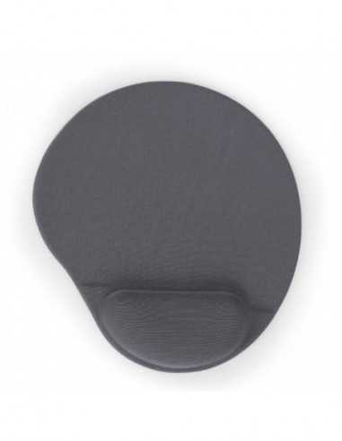 Коврики для мыши Gembird MP-GEL-GR, Gel mouse pad with wrist support, grey