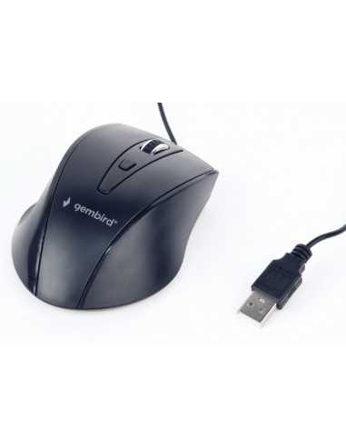 Mouse-uri pentru jocuri GMB Mouse-uri pentru jocuri GMB Gembird MUS-4B-02, Optical Mouse, 1200dpi, 4-button, USB, Black