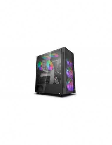 Carcase Deepcool DEEPCOOL MATREXX 55 MESH ADD-RGB 4F ATX Case, with Side-Window (full sized 4mm thickness), Tempered Glass Side