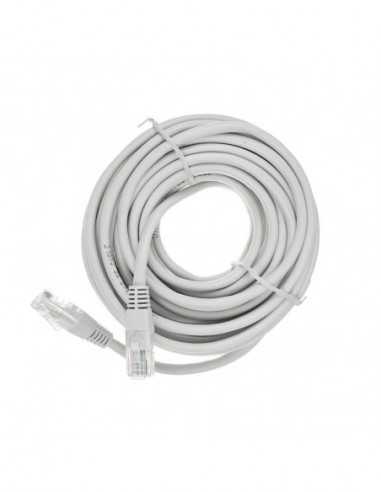 Accesorii pentru cablu torsadat Accesorii pentru cablu torsadat UTP Cat.5e Patch cord, 15m, Grey