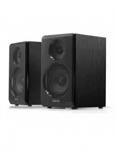 Boxe 2.0 Boxe 2.0 Edifier R33BT Black, 2.0 10W (2x5W) RMS, Active Speakers, Audio In: Bluetooth 5.0, AUX, wooden, (3.5+12)