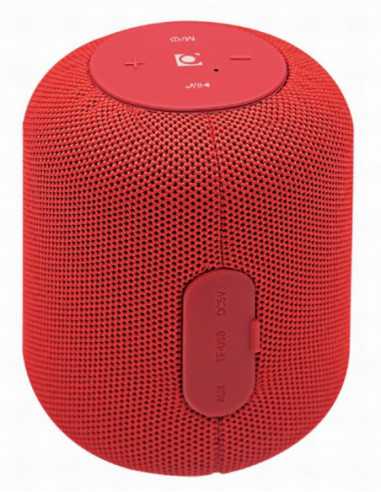 Boxe portabile Gembird Gembird SPK-BT-15-R, Bluetooth Portable Speaker, 5W RMS, Bluetooth v.5.1, Built-in microphone, microSD,