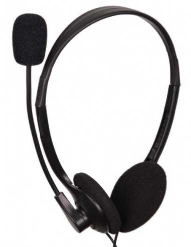 Căști Gembird Căști Gembird Gembird MHS-123, Stereo headset with volume control, 3.5 mm plug x 2 pcs, Black
