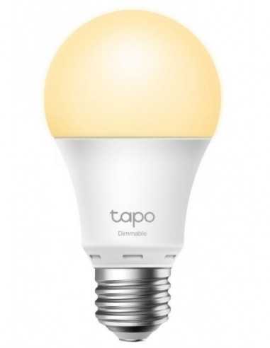 Smart iluminație LED Bulb TP-LINK Tapo L510E, Smart Wi-Fi LED Bulb E27 with Dimmable Light, White, Color Temperature 2700K, Rat