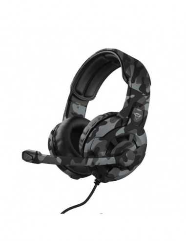 Наушники Trust Trust Gaming GXT 411K Radius Multiplatform Headset-Black Camo- 40mm drivers provide a booming audio experience- a