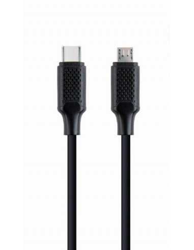 Cabluri USB, periferice Cable Type-C to micro-USB - 1.5 m - Cablexpert CC-USB2-CMMBM-1.5M, USB Type-C to micro-USB charging dat