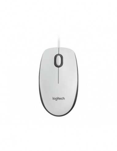 Mouse-uri Logitech Mouse-uri Logitech Logitech M100 Optical Mouse, White, USB EMEA-914