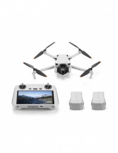 Drone (949912) DJI Mini 3 Fly More Combo + Smart Controller - Portable Drone, DJI RC 5.5, 12MP photo, 4K 30fpsFHD 60fps camera w