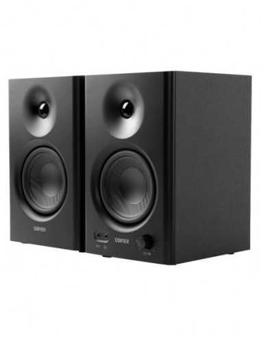 Boxe 2.0 Boxe 2.0 Edifier MR4 Black, Studio Monitor 2.0 2x21W RMS, 1-inch silk dome tweeter and 4-inch diaphragm woofers, MDF wo