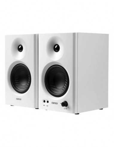 Boxe 2.0 Edifier MR4 White, Studio Monitor 2.0 2x21W RMS, 1-inch silk dome tweeter and 4-inch diaphragm woofers, MDF wooden cabi