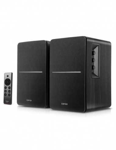 Boxe 2.0 Edifier R1280DBs Black, 2.0 42W (2x21W) RMS, Audio In: Qualcomm Bluetooth 5.0, RCA x2, optical, coaxial, AUX, Subwoofer