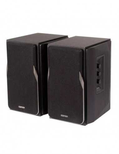 Boxe 2.0 Boxe 2.0 Edifier R1380DB Black, 2.0 RMS 42W (2x21W), Audio In: Qualcomm Bluetooth V5.1, RCA x2, optical, coaxial, AUX,