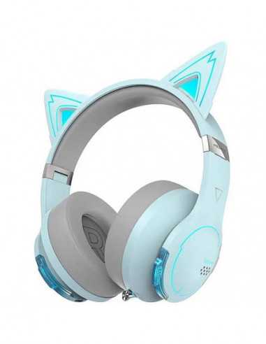 Căști Edifier Căști Edifier Edifier HECATE G5BT CAT Blue Bluetooth Gaming On-ear headphones with microphone, RGB, 3.5mm Blueto