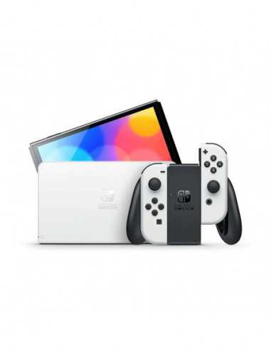 Игровые приставки Portable Game Console Nintendo Switch OLED Model- 64GB- White- 7 Oled screen- Three modes: Handheld TV Tableto