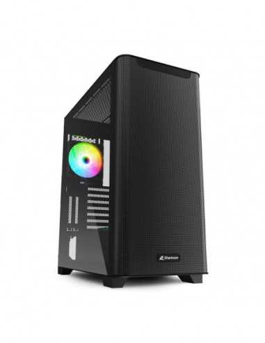 Carcase Sharkoon Sharkoon M30 RGB ATX Case, with Side Panel of Tempered Glass, without PSU, Tool-free, Mesh Front Panel, Pre-Ins