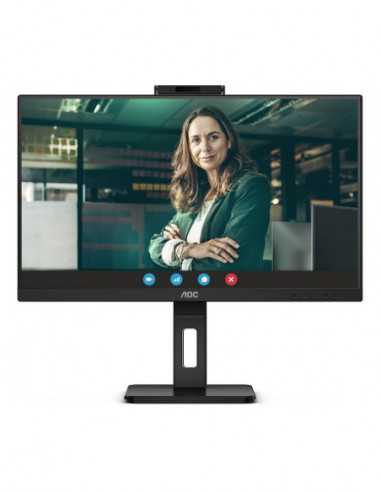 Monitoare LCD 24 inch Monitoare LCD 24 inch 23.8 AOC IPS LED 24P3QW Video Conferencing Black (4ms, 1000:1, 300cd, 1920x1080, 178