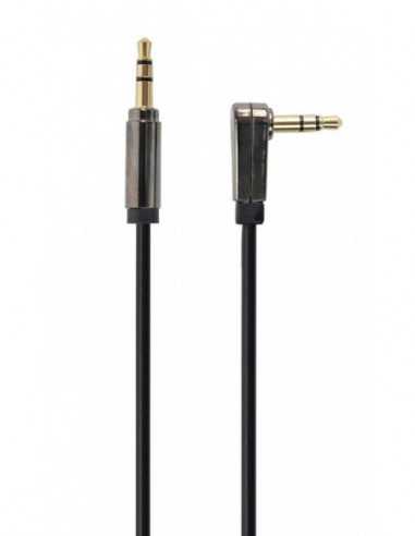 Audio: cabluri, adaptoare Audio: cabluri, adaptoare Audio cable Right angle 3.5mm -1m - Cablexpert CCAPB-444L-1M, 3.5mm stereo p