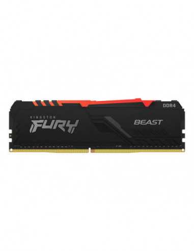 .8GB DDR4-3200MHz Kingston FURY Beast RGB (KF432C16BBA8)- CL16-18-18- 1.35V- Intel XMP 2.0- Black