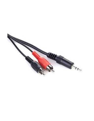 Аудио: кабели, адаптеры Audio cable 3.5mm-RCA - 5m - Cablexpert CCA-458-5M, 3.5 mm stereo to RCA plug cable, 5 m, 3.5mm stereo 