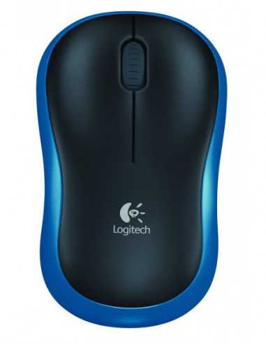 Mouse-uri Logitech Logitech Wireless Mouse M185 Blue Optical Mouse for Notebooks Nano receiver BlueBlack Retail