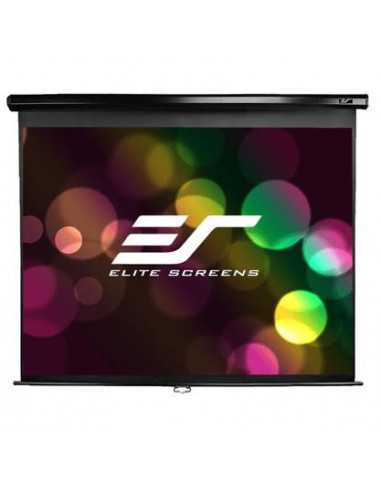 Ecrane pentru proiectoare Elite Screens 100 (16:9) 221 x 125 cm Manual Projection Screen Pull Down Black