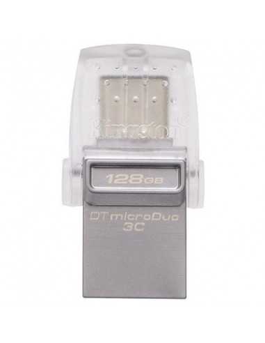 Unități flash USB 128GB USB3.1 Kingston DataTraveler MicroDuo 3C Ultra-small USB-C OTG + USB-A (Read 100 MBytes Write 15 MB