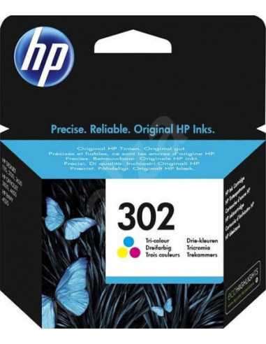 Cartuș de cerneală și cap de imprimare HP HP 302 (F6U65AE) Tri-color Original Ink Cartridge for HP DeskJet 1110 Printer HP Offic